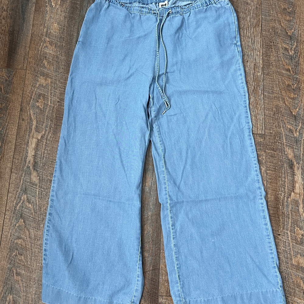 Anne Klein Light Blue Wide Leg Pants